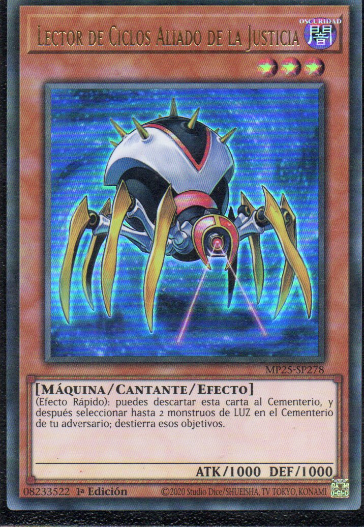Lector de Ciclos Aliado de la Justicia MP25-SP278 Ultra rare