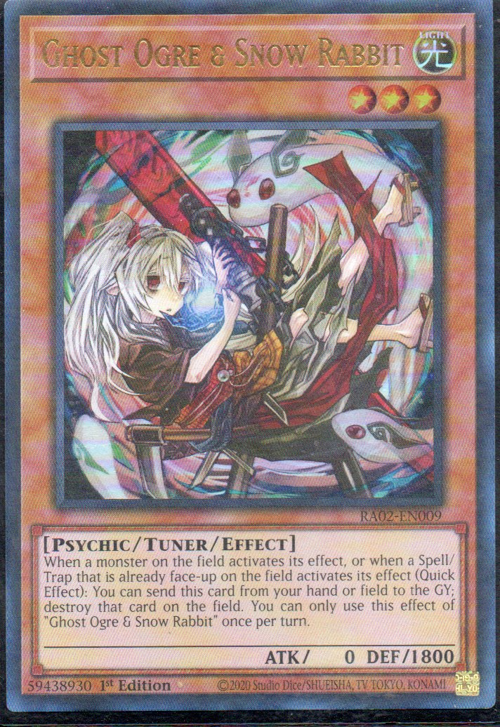 Ghost Ogre & Snow Rabbit RA02-EN009 Ultra rare