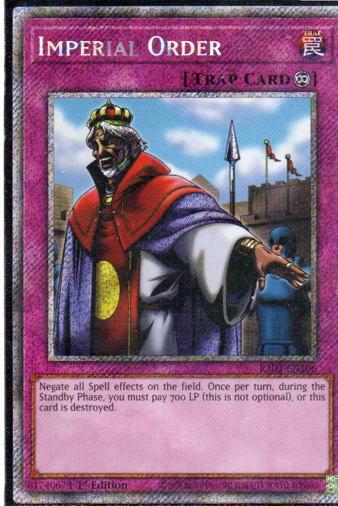 Imperial Order RA03-EN106 Platinum rare