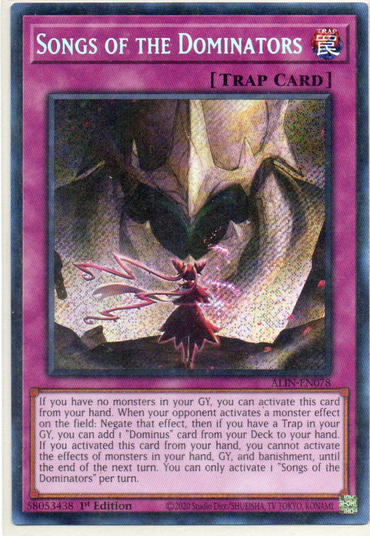 Songs of the Dominators ALIN-EN078 Secret rare