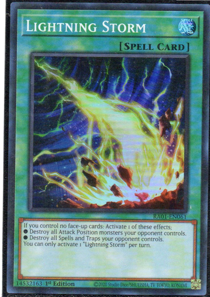 Lightning Storm RA01-EN061 Super rare