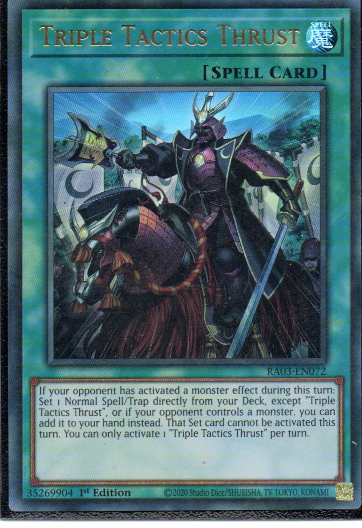 Triple Tactics Thrust RA03-EN072 Ultra rare
