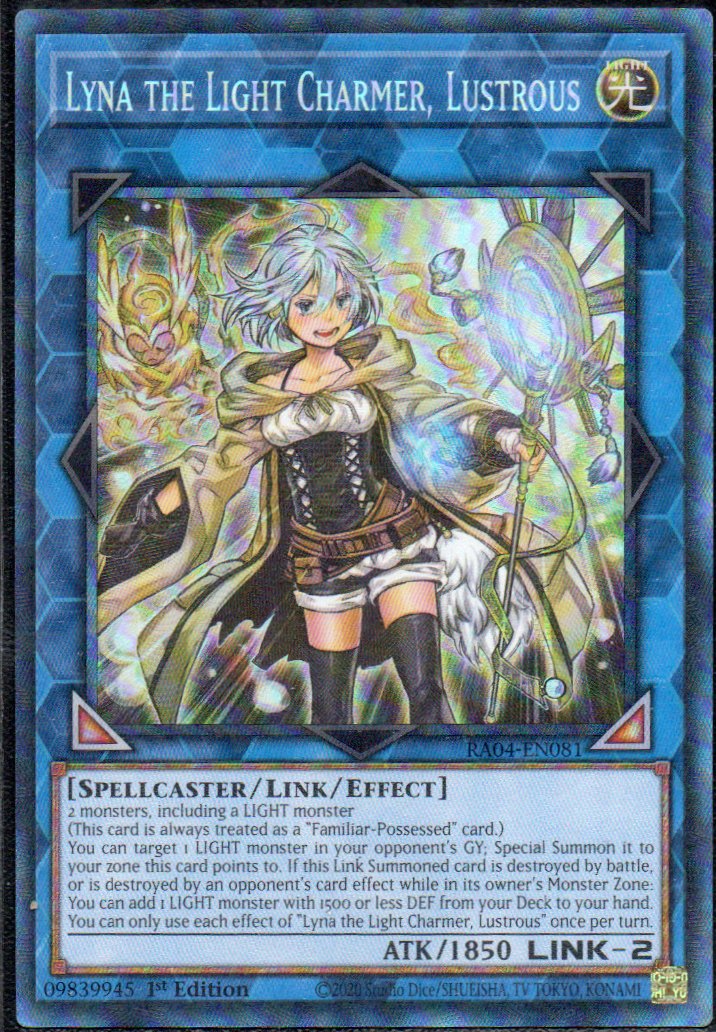 Lyna the Light Charmer, Lustrous RA04-EN081 Collector rare