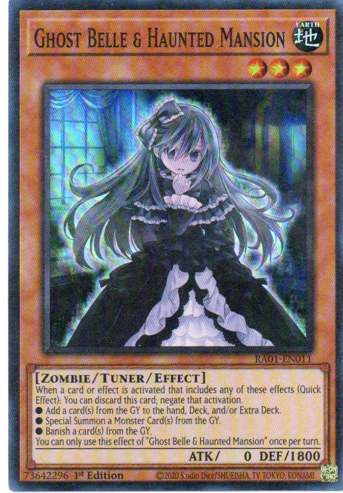 Ghost Belle & Haunted Mansion RA01-EN011 Super rare
