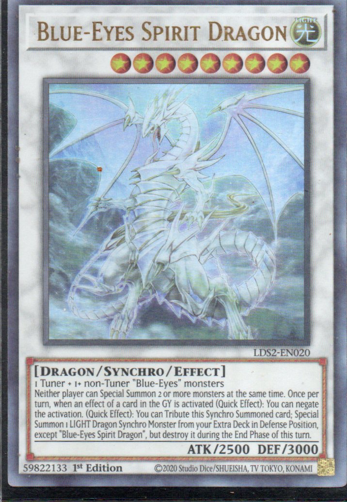Blue-Eyes Spirit Dragon LDS2-EN020 Ultra rare