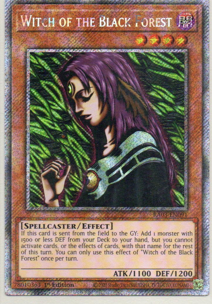Witch of the Black Forest RA03-EN091 Platinum rare