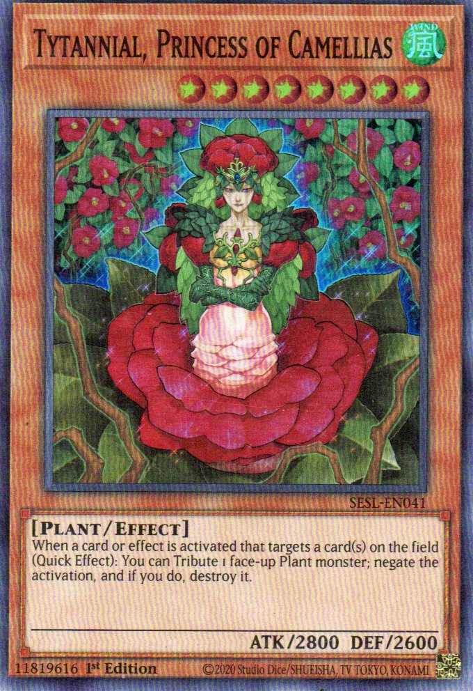 Tytannial, Princess of Camellias SESL-EN041 super rare