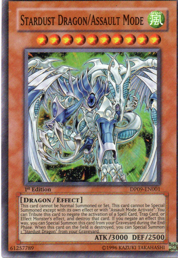 Stardust Dragon/Assault Mode DP09-EN001 Super rare