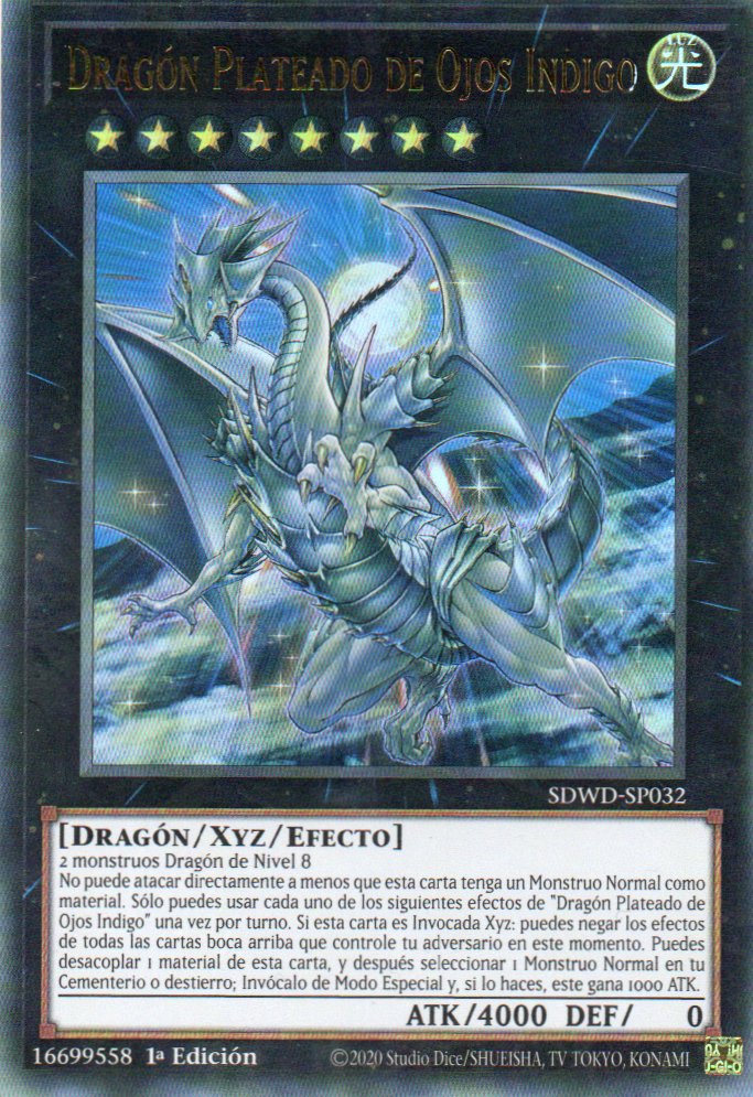 Dragon Plateado de Ojos Indigo SDWD-SP032 Ultra rare