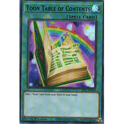 Toon Table of Contents LDS1-EN069 Ultra rare