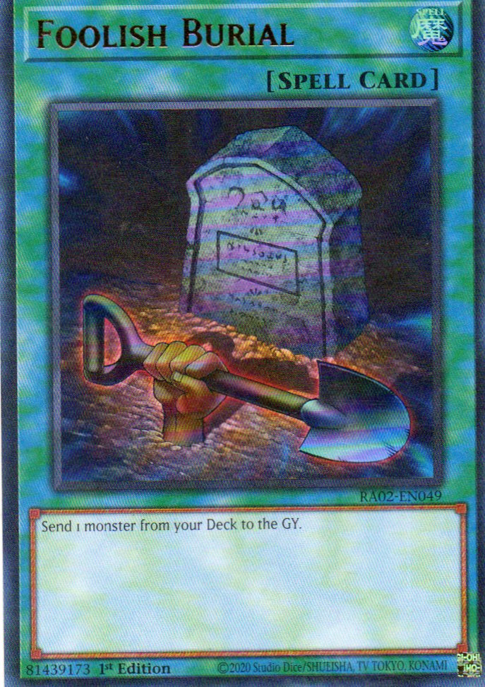 Foolish Burial RA02-EN049 Ultra rare