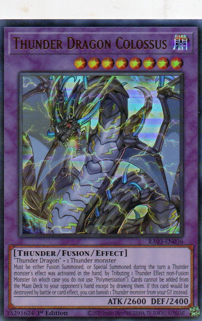 Thunder Dragon Colossus RA03-EN036 Ultra rare