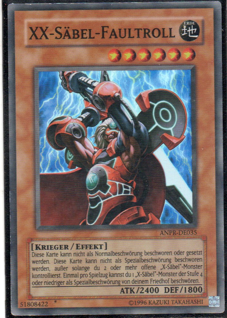 XX-Sabel-Faultroll ANPR-DE035 Super rare