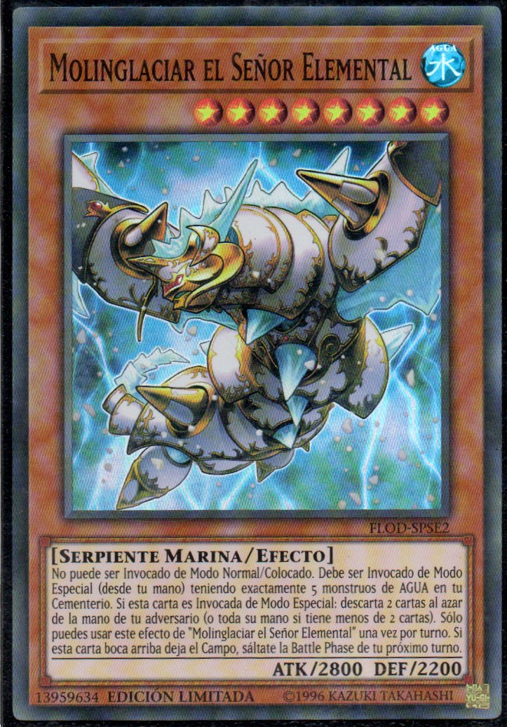 Molinglaciar el Señor Elemental FLOD-SPSE2 Super rare