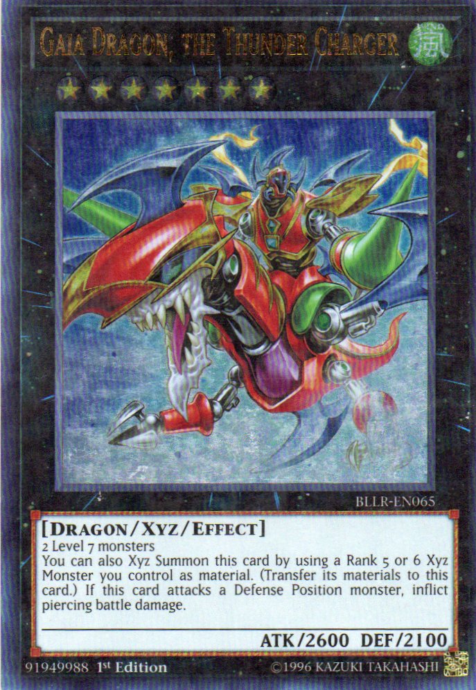 Gaia Dragon, the Thunder Charger BLLR-EN065 Ultra rare