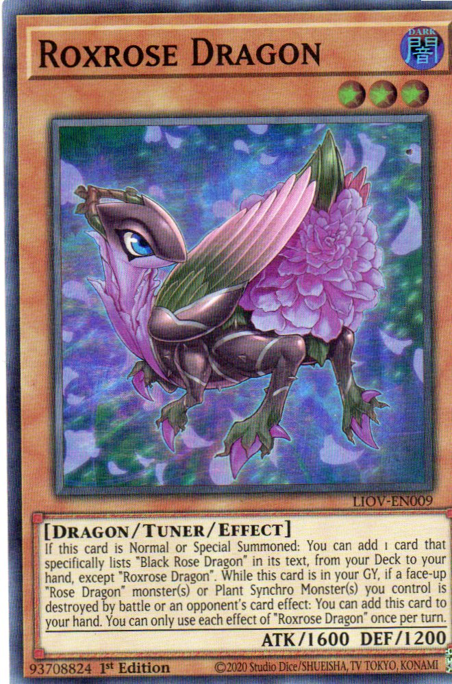 Roxrose Dragon LIOV-EN009 Super rare