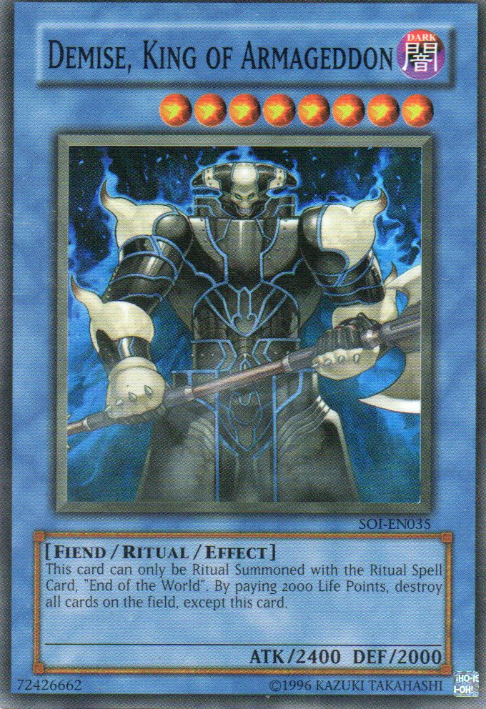 Demise, King of  Armageddon SOI-EN035 Super rare