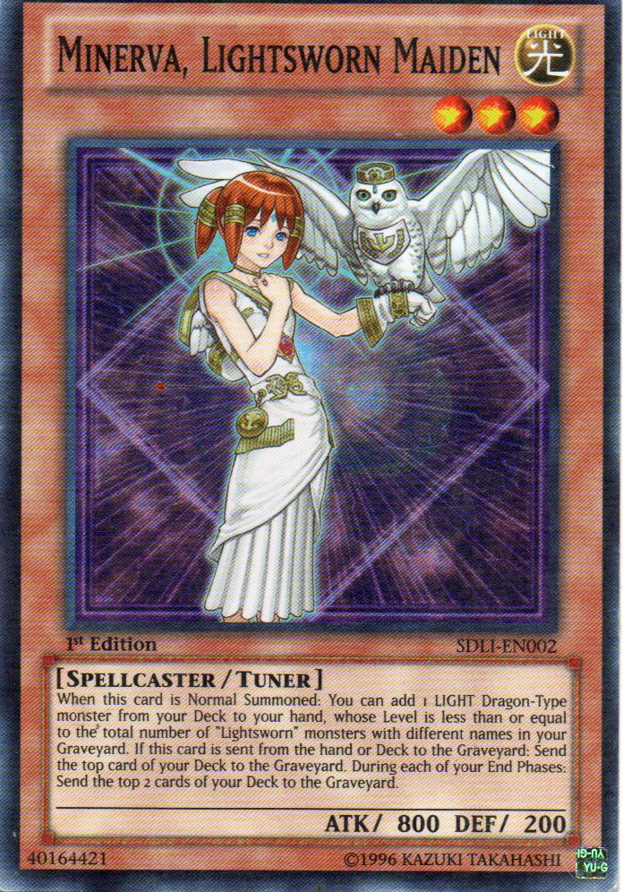 Minerva, Lightsworn Maiden SDLI-EN002 Super rare