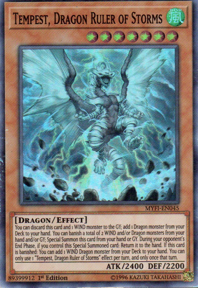 Tempest, Dragon Ruler of Storms MYFI-EN045 Super rare