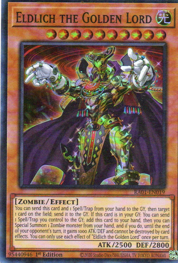 Eldlich the Golden Lord RA01-EN019 Super rare