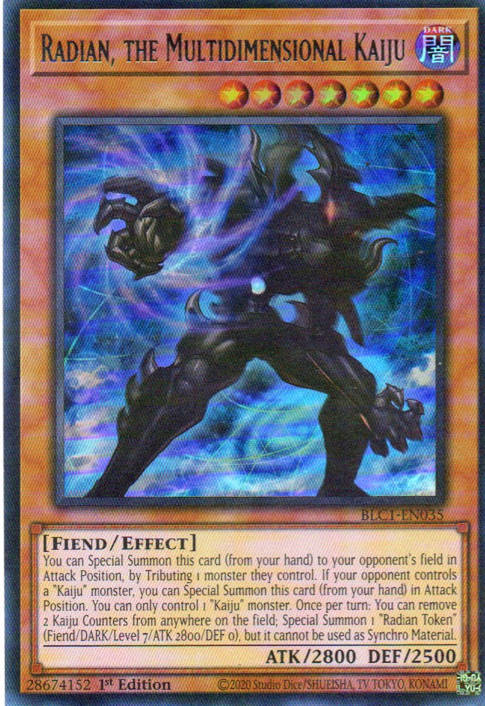 Radian, the Multidimensional Kaiju BLC1-EN035 Ultra rare