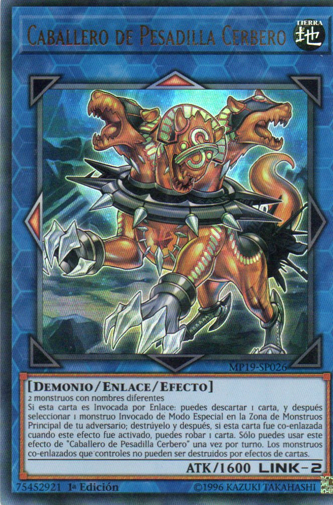 Caballero de Pesadilla Cerbero MP19-SP026 Ultra rare