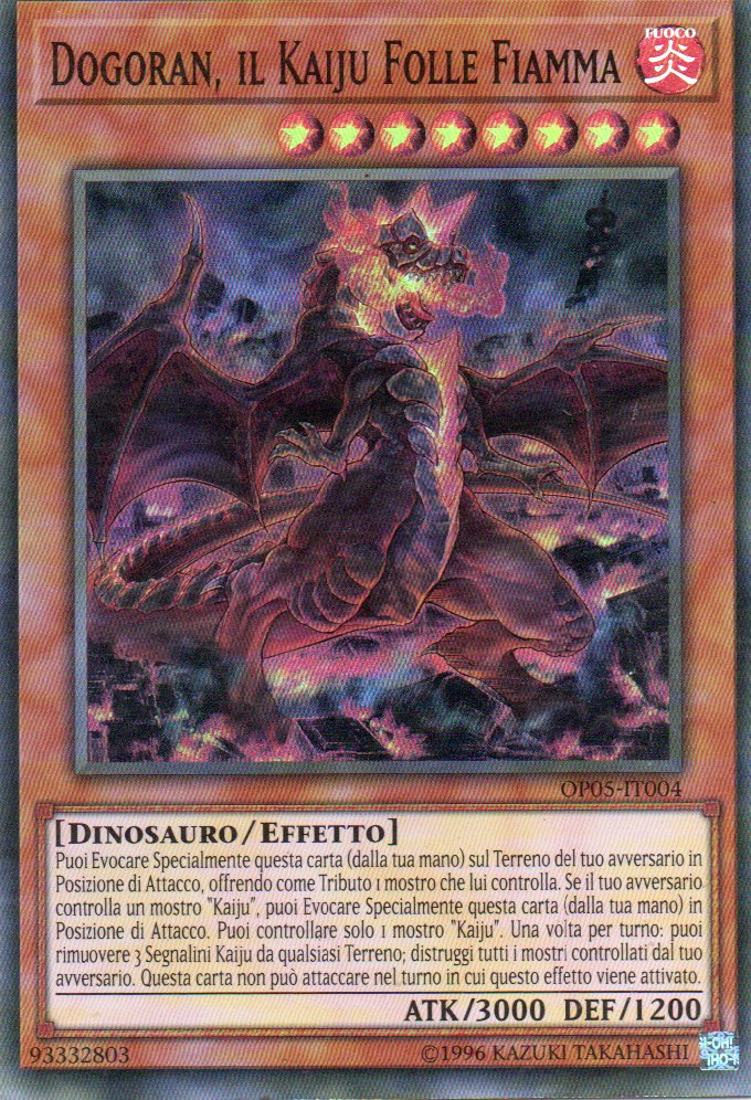 Dogoran, il Kaiju Folle Fiamma OP05-IT004 Super rare