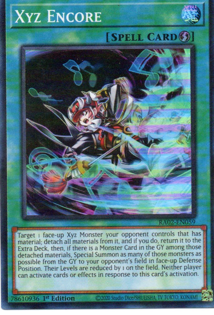 Xyz Encore RA02-EN059 Super rare