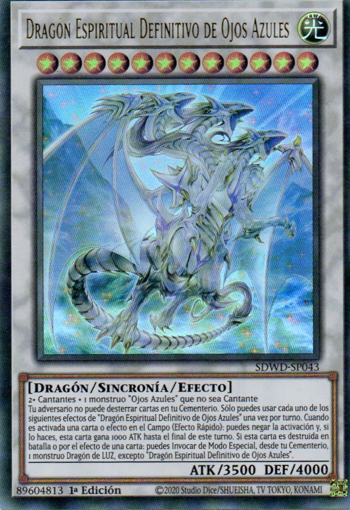 Dragon Espiritual Definitivo de Ojos Azules SDWD-SP043 Ultra rare