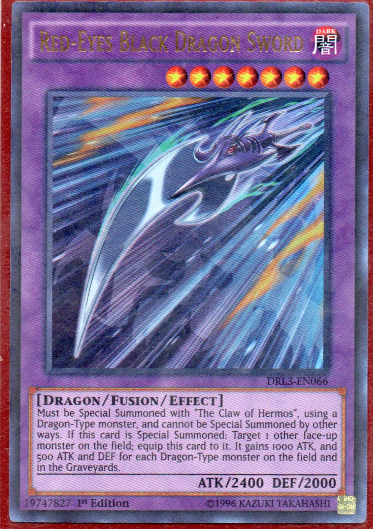 Red-Eyes Black Dragon Sword DRL3-EN066 Ultra rare