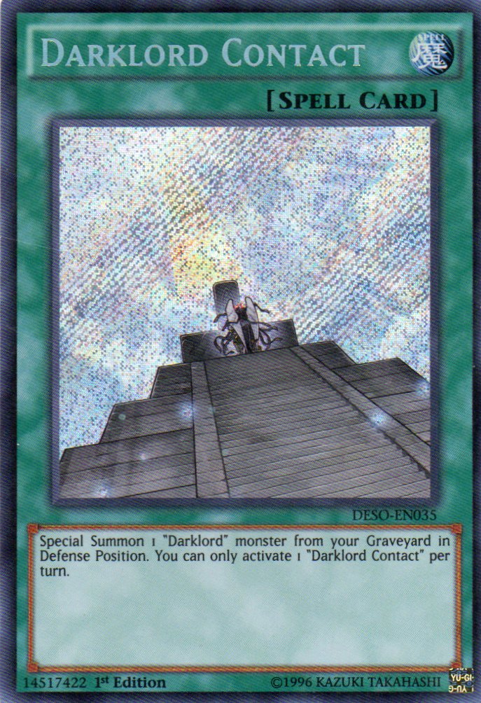 Darklord Contact DESO-EN035 Secret rare