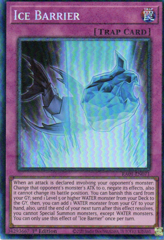Ice Barrier RA01-EN071 Collector rare
