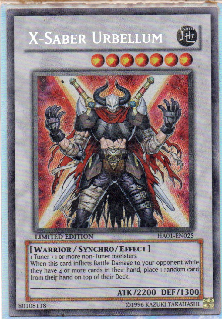 X-Saber Urbellum HA01-EN025 Secret rare