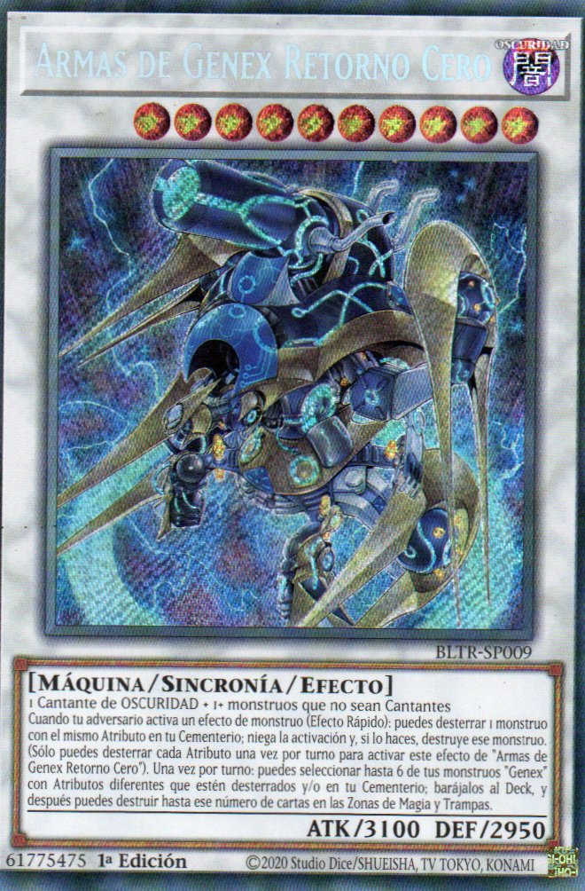 Armas de Genex Retorno Cero BLTR-SP009 Secret rare