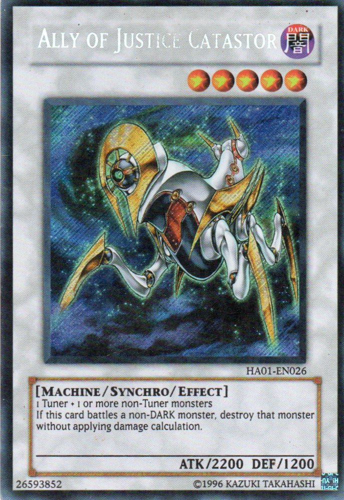 Ally of Justice Catastor HA01-EN026 Secret rare