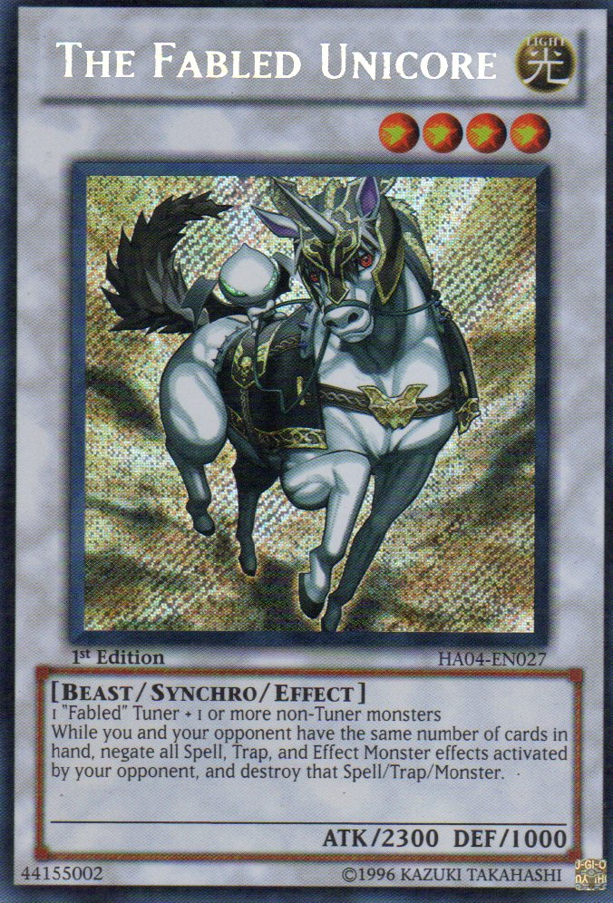 The Fabled Unicore HA04-EN027 Secret rare