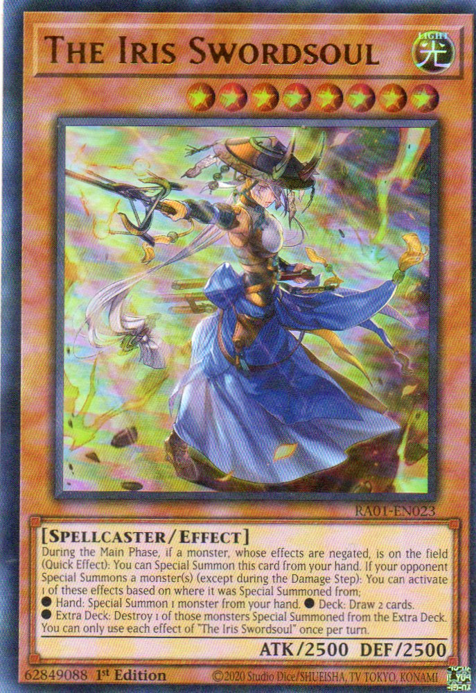 The Iris Swordsoul RA01-EN023 Ultra rare