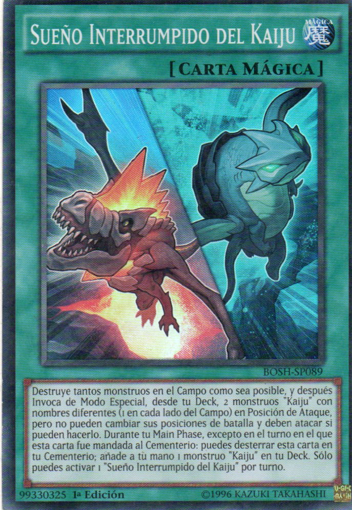 Sueño Interrumpido del Kaiju BOSH-SP089 Super rare