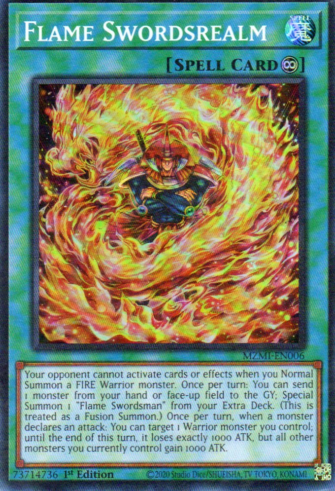 Flame Swordsrealm MZMI-EN006 Super rare