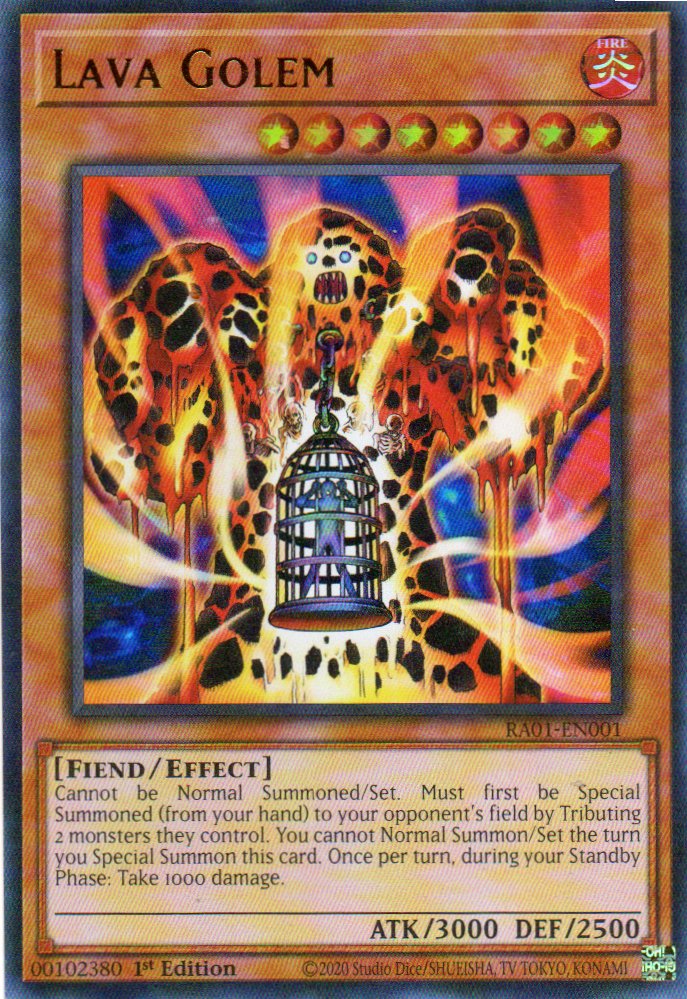 Lava Golem RA01-EN001 Ultra rare