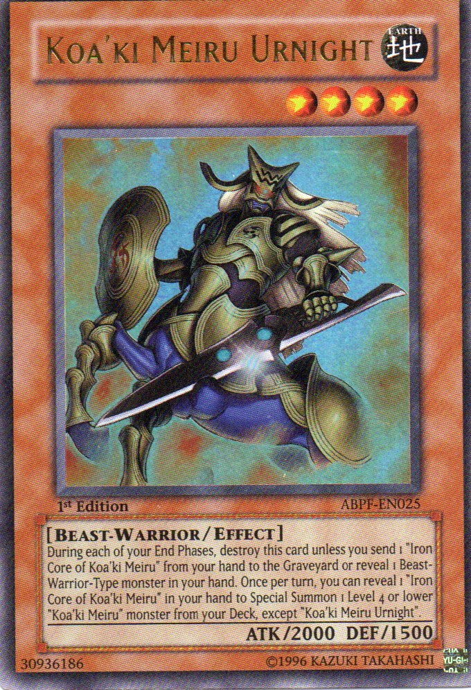 Koa'ki Meiru Urnight ABPF-EN025 Ultra rare