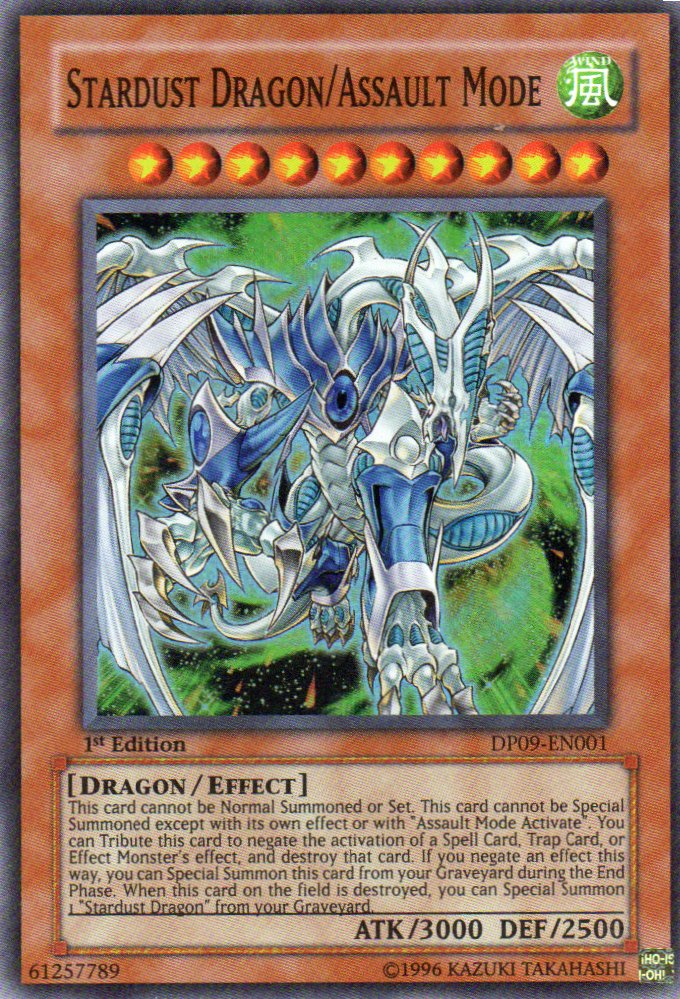 Stardust Dragon/Assault Mode DP09-EN001 Super rare