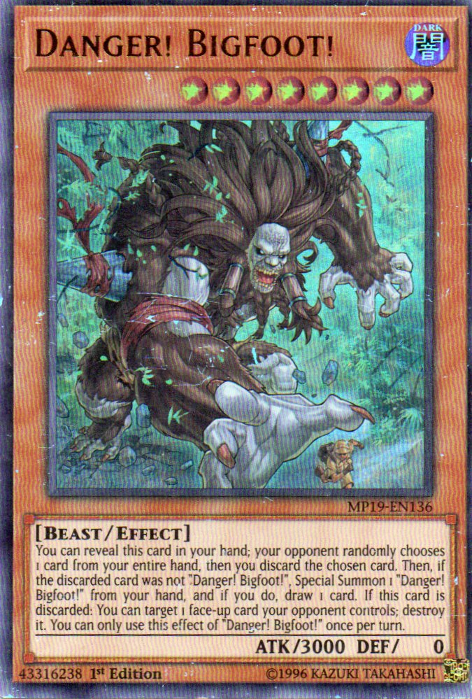 Danger! Bigfoot! MP19-EN136 Ultra rare