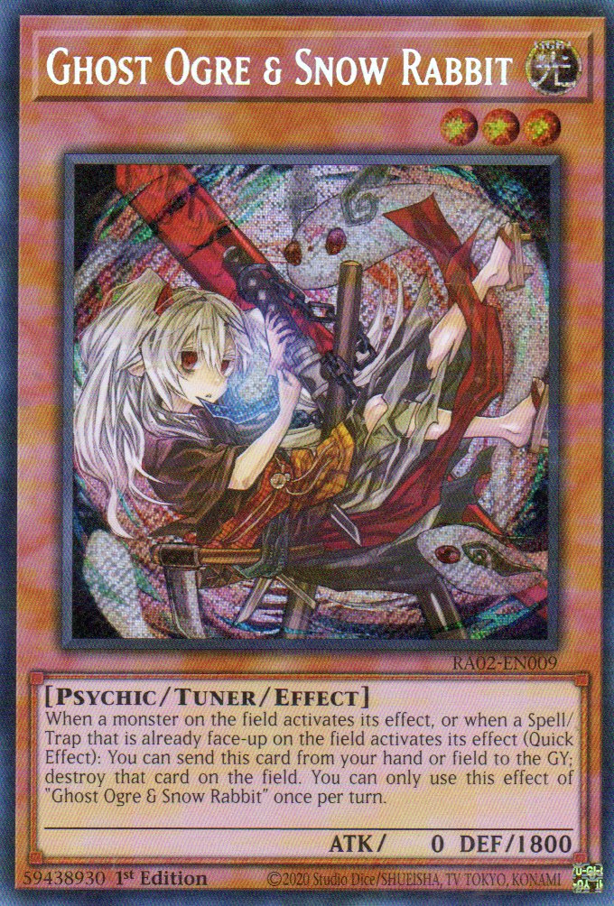 Ghost Ogre & Snow Rabbit RA02-EN009 Secret rare