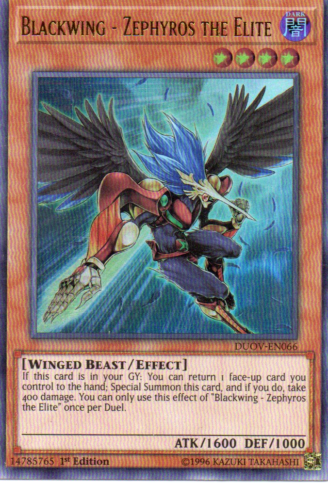 Blackwing - Zephyros the Elite DUOV-EN066 Ultra rare