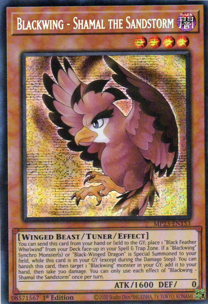 Blackwing - Shamal the Sandstorm MP21-EN153 Secret rare