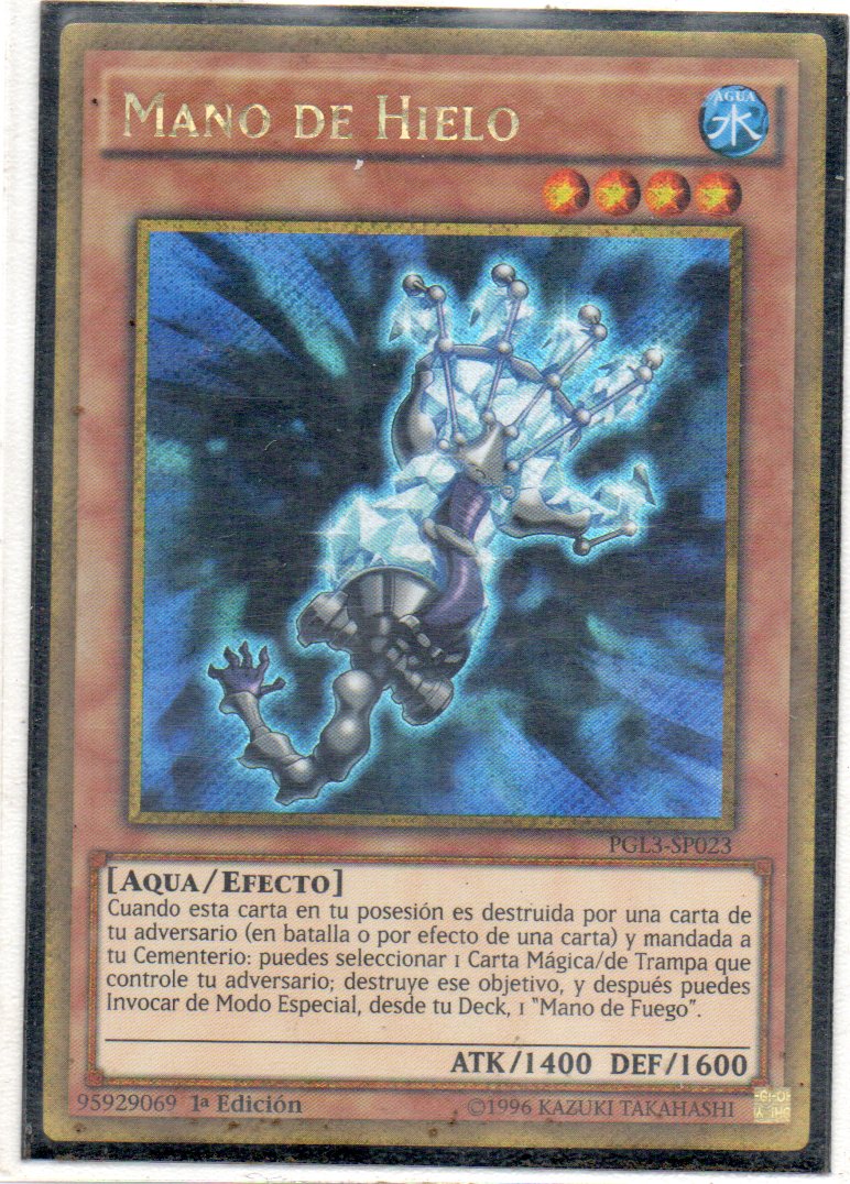 Mano de Hielo PGL3-ESP023 Gold rare