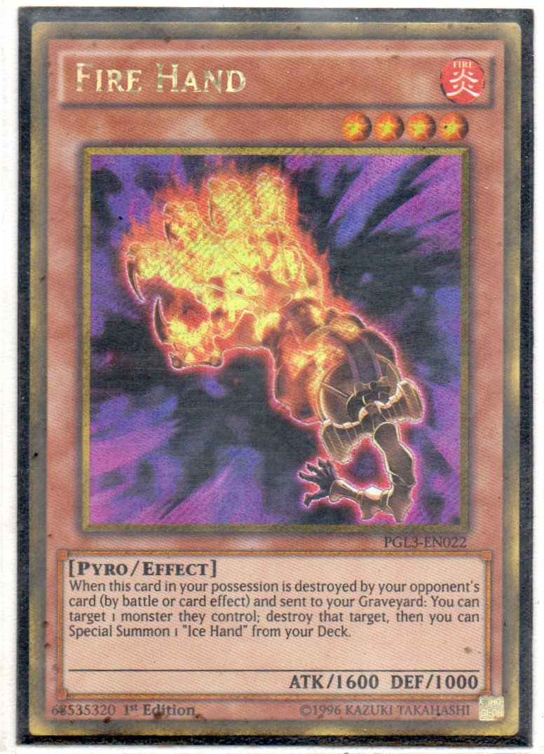 Fire Hand PGL3-EN022 Gold rare