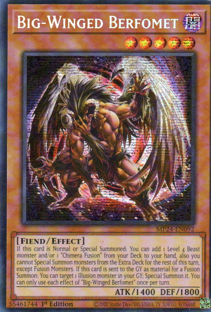 Big-Winged Berfomet MP24-EN092 Secret rare