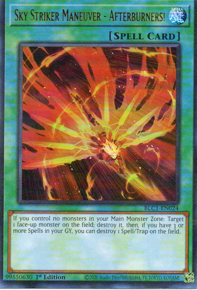 Sky Striker Maneuver - Afterburners! BLC1-EN024 Ultra rare
